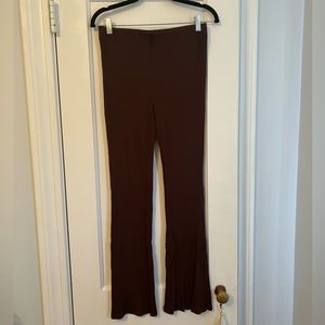 Brown Flare Leggings